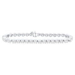 Diana M. Custom 6.60 Cts. Diamond Tennis Bracelet 14K White Gold