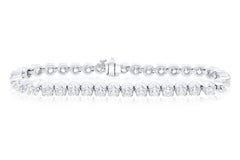 Diana M. Custom 7.20 Cts. Diamond Tennis Bracelet 14K White Gold