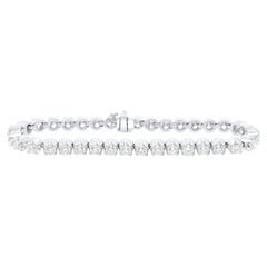 Diana M. Custom 7.20 Cts. Diamond Tennis Bracelet 14K White Gold