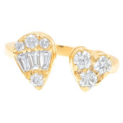 Diana M. Custom Diamond 14K Yellow Gold Rings