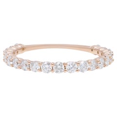 Diana M. Custom Diamond Etenirty Band Ring 14K Rose  Gold