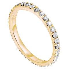 Diana M. Custom Diamond Eternity Band 18K Yellow Gold Ring