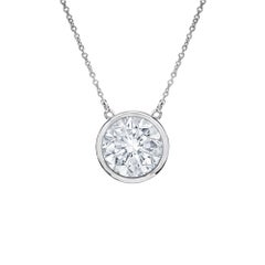 Diana M. Custom Diamond Pendant 14K White Gold