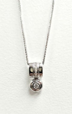 Diana M. Custom Diamond Pendant 14K White Gold