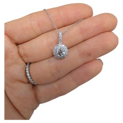 Diana M. Custom  Colgante de diamantes de oro blanco de 14 quilates