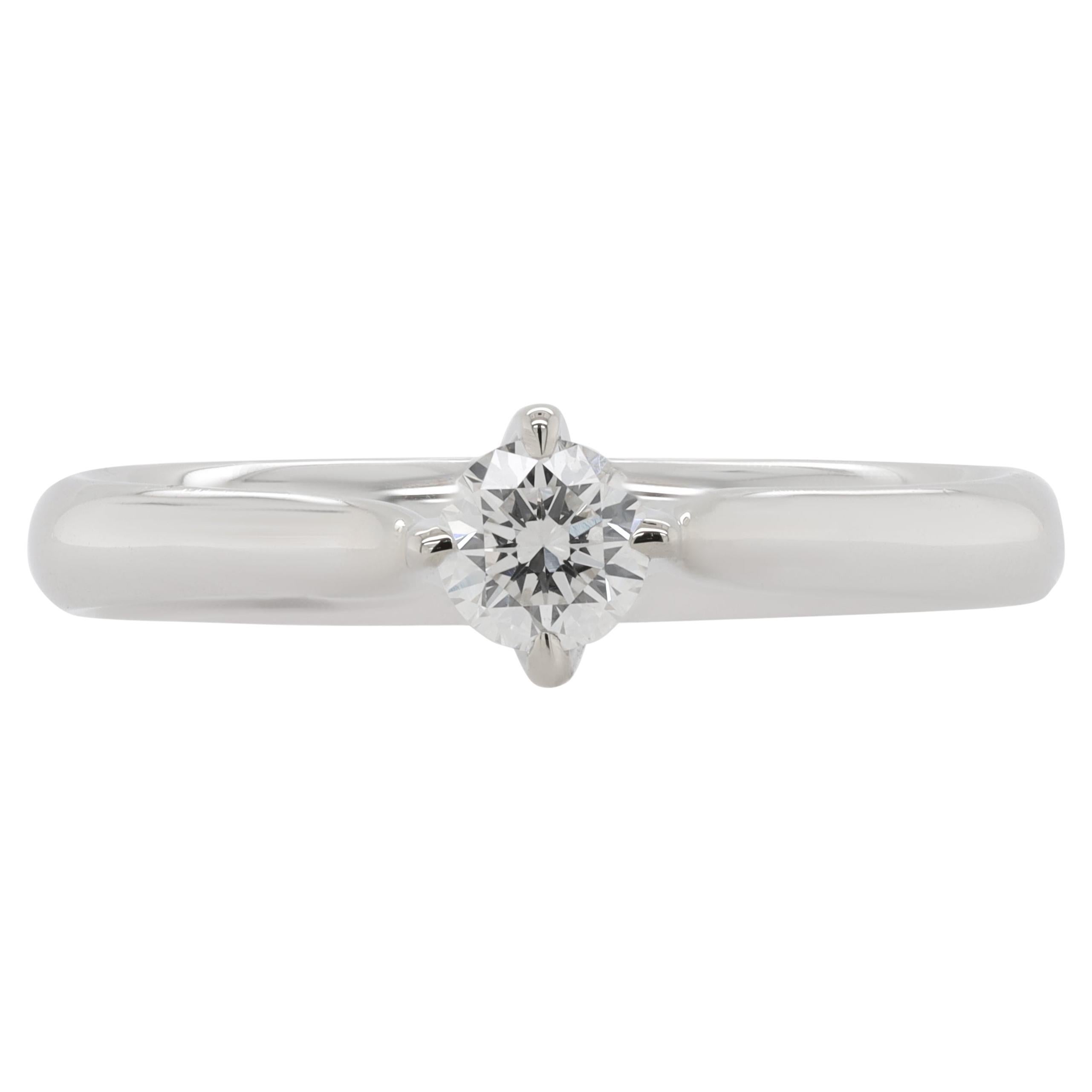 Diana M. Custom Diamond Ring 18K White Gold