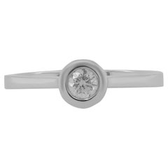 Diana M. Custom Diamond Ring 18K White Gold