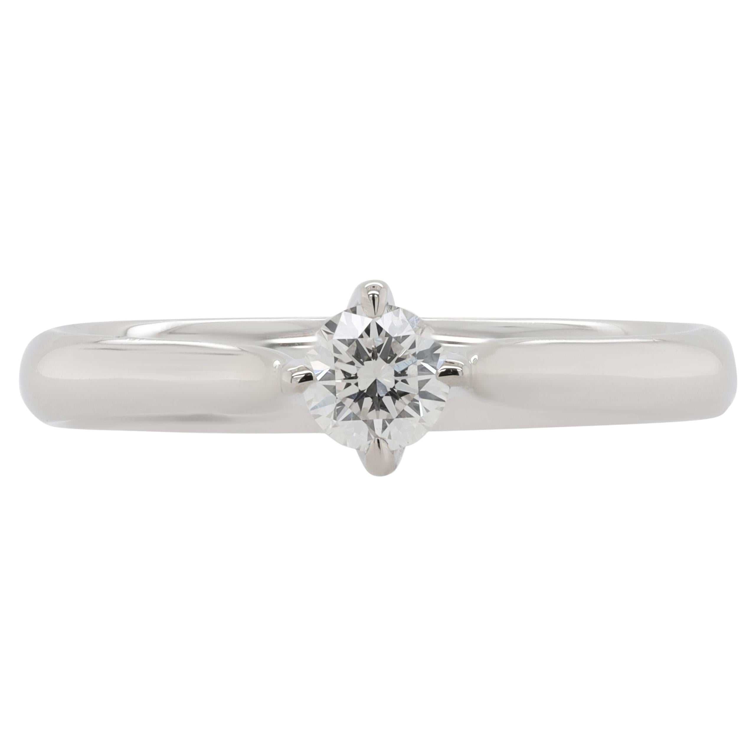 Diana M. Custom Engagement Diamond Ring 18K White Gold