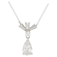 Diana M. Custom Multicut Diamond Pendentif 14K White Gold (or blanc)