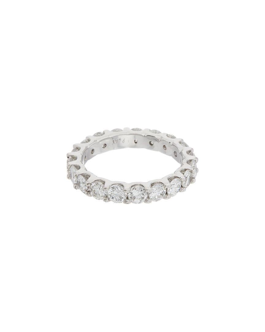 Diana M. Sonderanfertigung Platin 3,00 Karat. Diamant Eternity Band (Rundschliff) im Angebot
