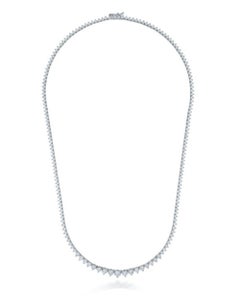 Diana M Elegant 8.50 carats Graduated Tennis Necklace