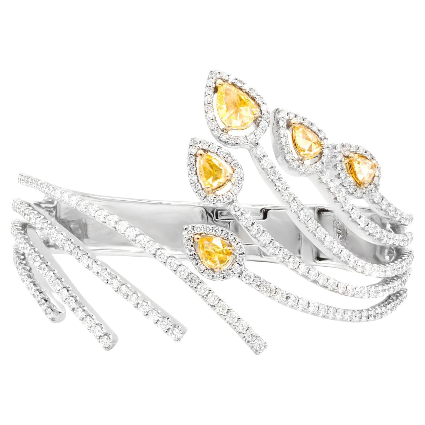 Diana M Mode Diamant-Manschettenknöpfe im Angebot