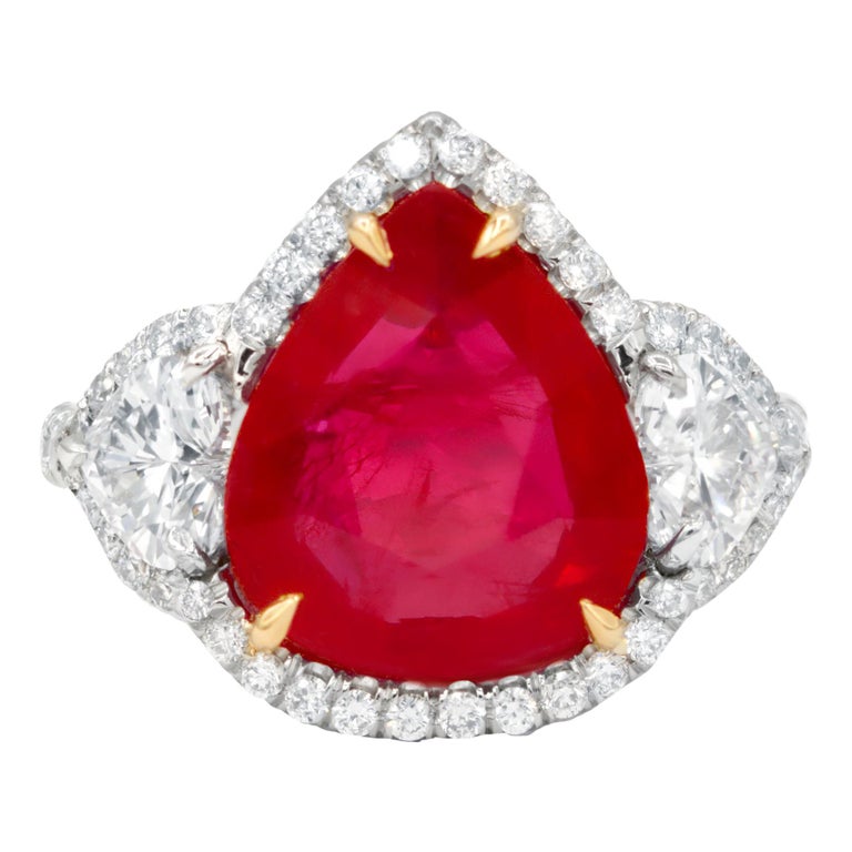 Diana M. Fine Jewelry 18k 2.70 Ct. Tw. Diamond and Ruby Ring For Sale at 1stDibs
