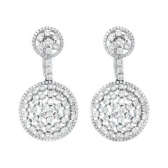 Diana M. Fine Jewelry 18k 3.96 Ct. Tw. Diamond Earrings