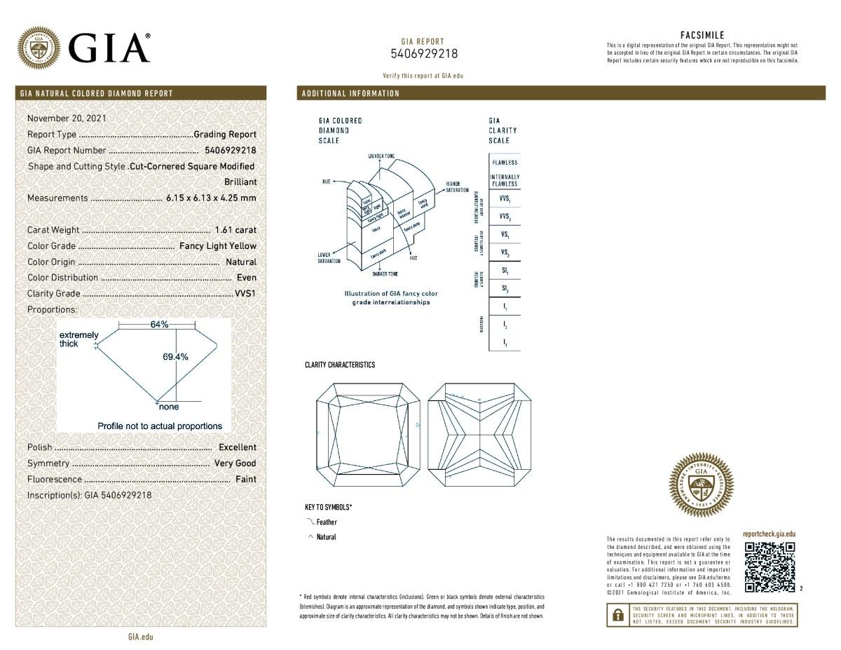 Diana M A&M certificata GIA 3,14 carati  Borchie con diamanti a forma di aureola in oro bianco 18Kt in vendita 1