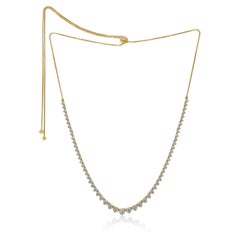 Diana M. Necklaces 14k YG with 3.50cts of diamonds bolo deasigh 