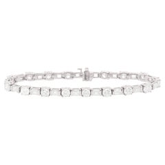 Bracciale Tennis Diana A&M in platino con diamanti da 12,40 carati Tw