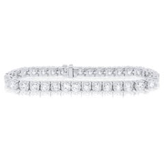 Diana M. Bracelet tennis en platine avec diamants 17,00 carats