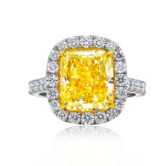 Diana M Platinum & 18K Yellow Gold Engagement Ring Featuring 5 CT TW Diamond