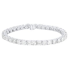 Diana M. Bracelet tennis à 4 griffes en diamants de 16,90 carats 