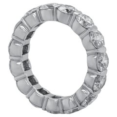 Diana M. Bracelet en platine avec diamant rond de 5,25 carats serti en barre
