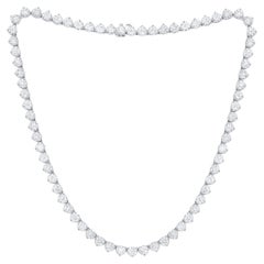 Diana M .Platinum, Diamond Tennis Necklace Containing 36.56 ct
