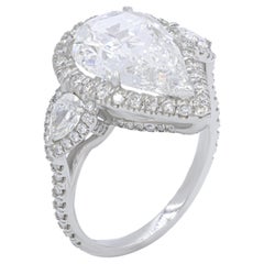 Diana M. Platinum engagement ring featuring a center 5.01 ct GIA (G-SI2)