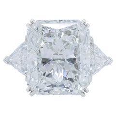 Diana M. Platinum engagement ring featuring a center (J-VS2) 18.03 radiant cut