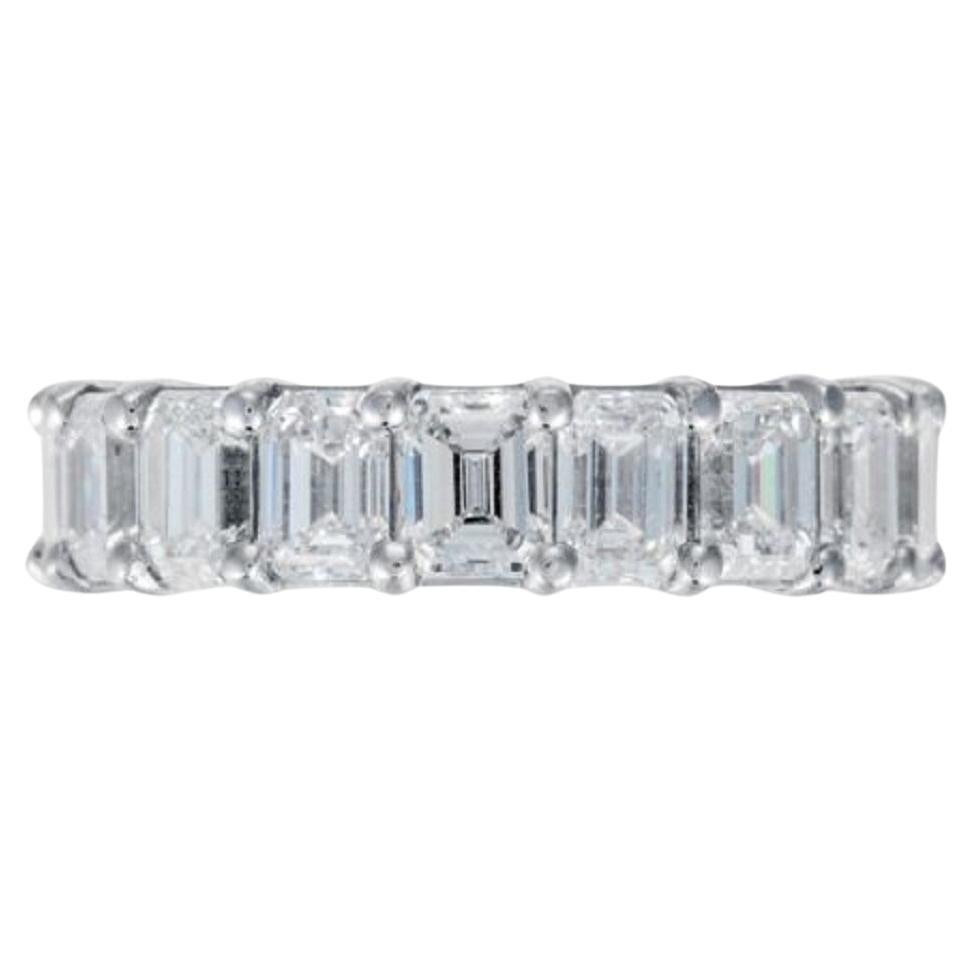 Diana M. PLATINUM ETERNITY ALL THE WAY AROUND BAND SET WITH TOTAL OF 11.26CT  For Sale