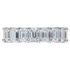Diana M. PLATINUM ETERNITY ALL THE WAY AROUND BAND SET WITH TOTAL OF 11.26CT 