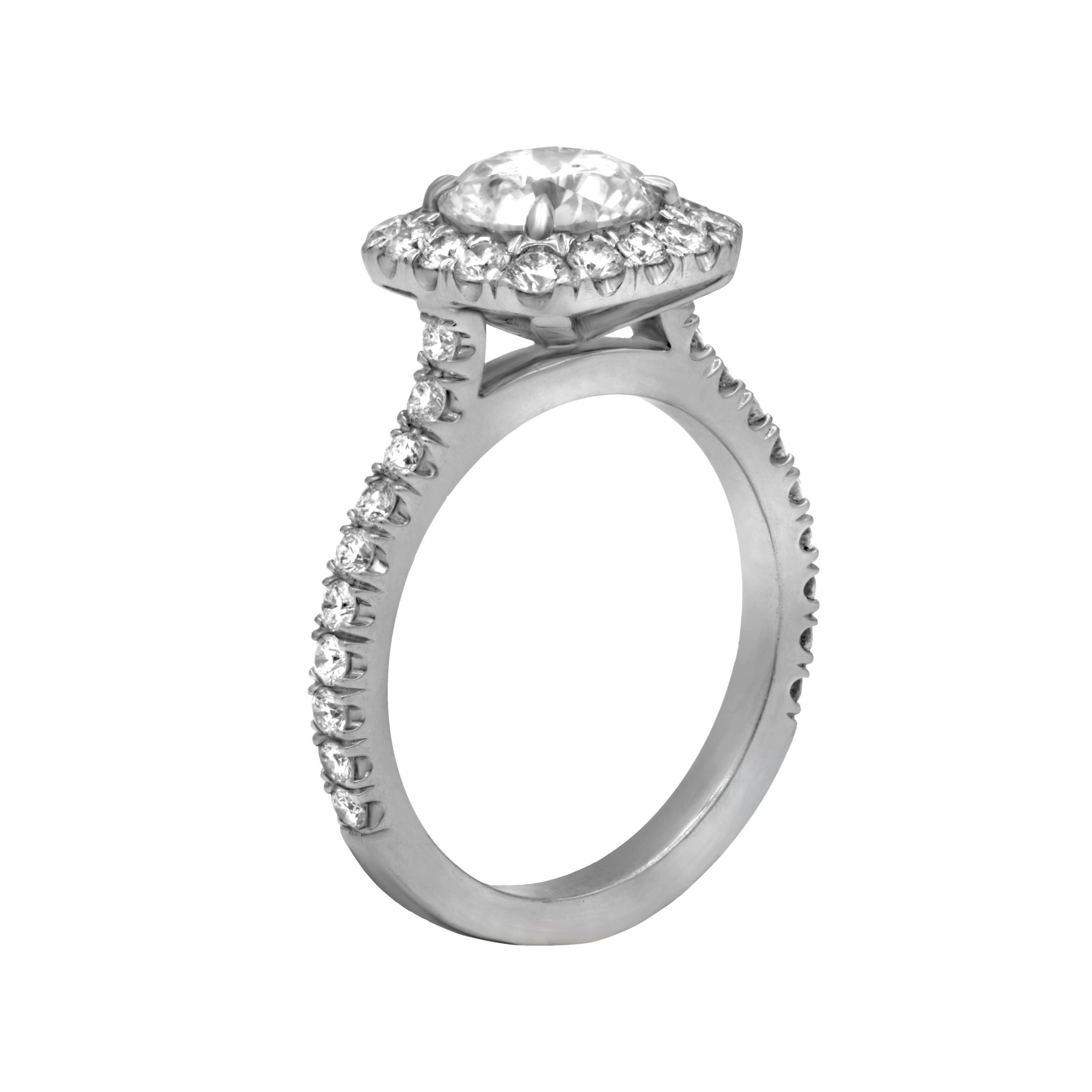 Moderno Anello di fidanzamento con diamante Diana M in platino certificato GIA da 2,32 carati in vendita