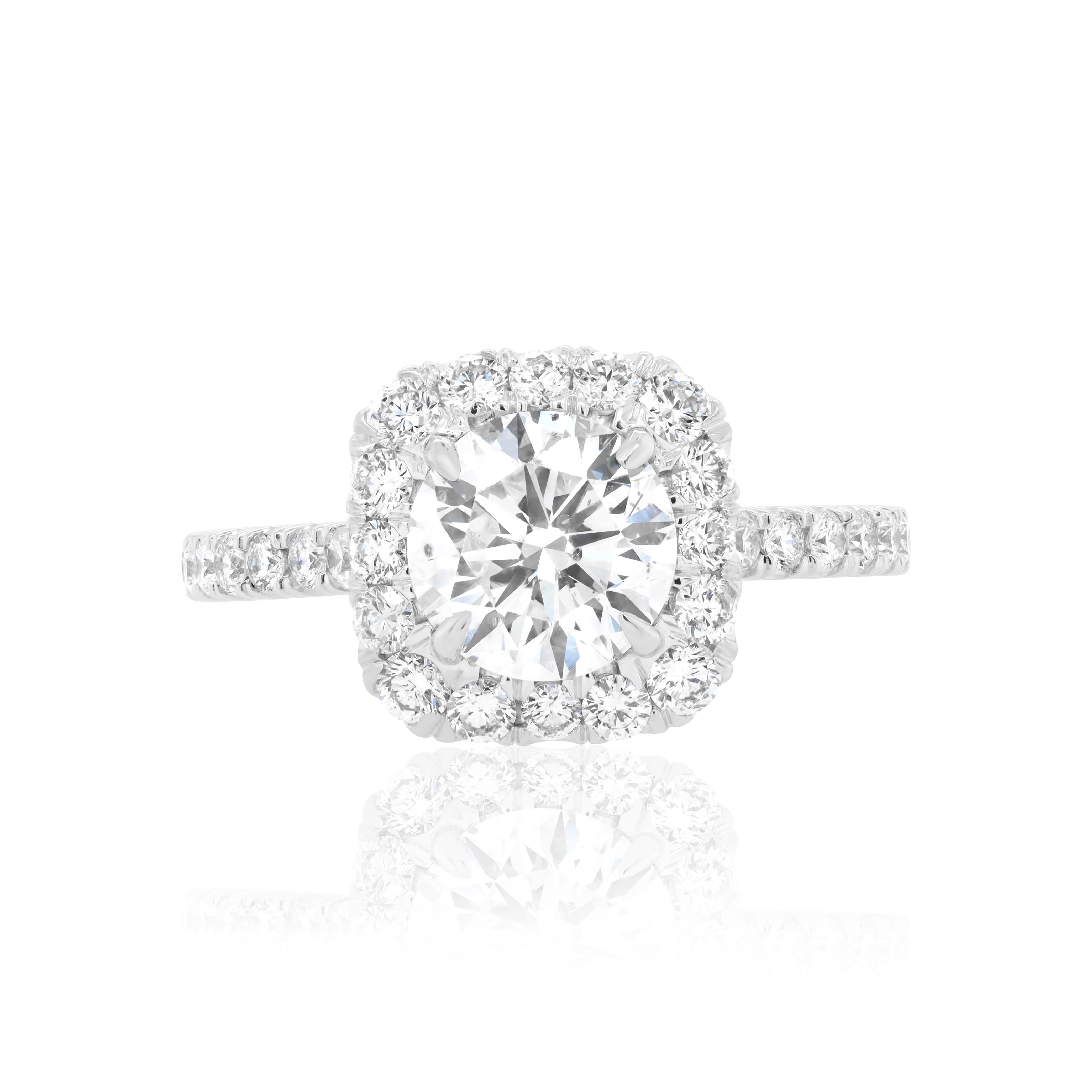 Anello di fidanzamento con diamante Diana M in platino certificato GIA da 2,32 carati In condizioni Nuovo in vendita a New York, NY