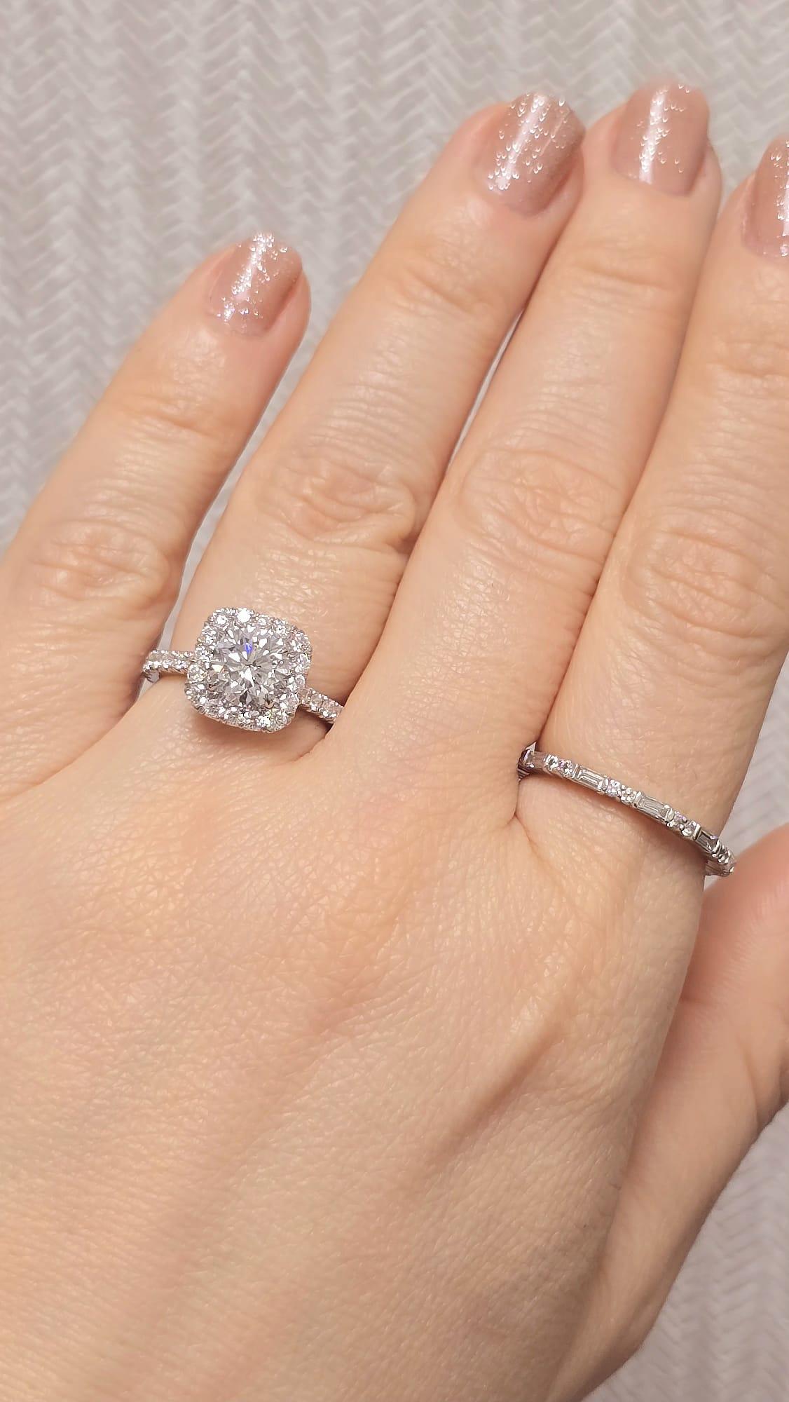 Anello di fidanzamento con diamante Diana M in platino certificato GIA da 2,32 carati in vendita 1