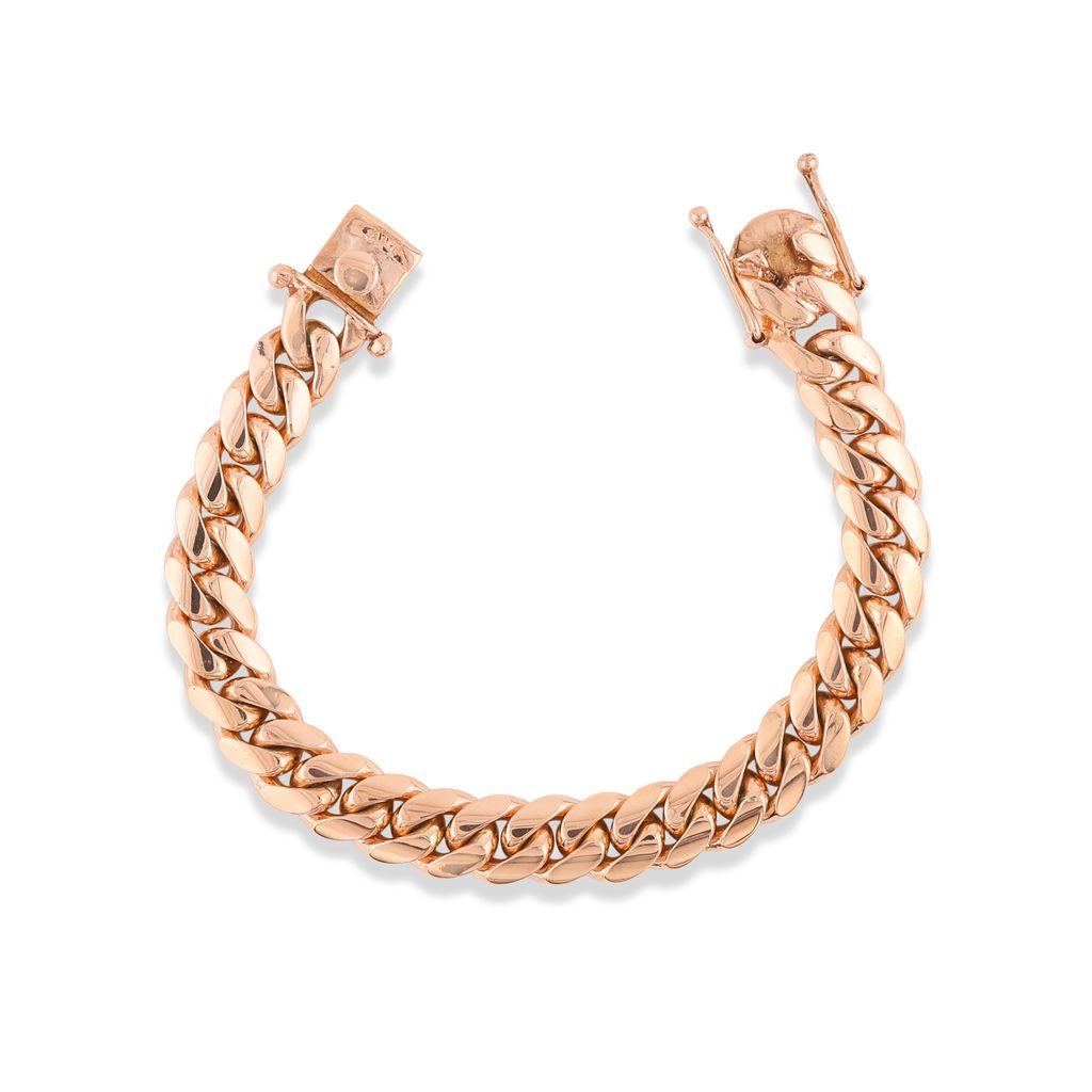 Modern Diana M Rose Gold Link Bracelet For Sale
