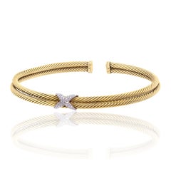 14 kt yellow gold diamond original David Yurman fashion necklace