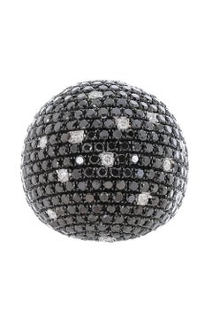 Diana M.18 kt White Gold Diamond Fashion Pave Ring Containing 18.77 cts tw