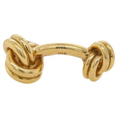 Diana, boutons de manchette Cartier en or jaune 18 carats 29,29 grammes 