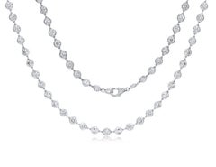 Diana M.Custom 40,00 Karat Diamant- By-The-Yard Halskette 42" 18K Weißgold