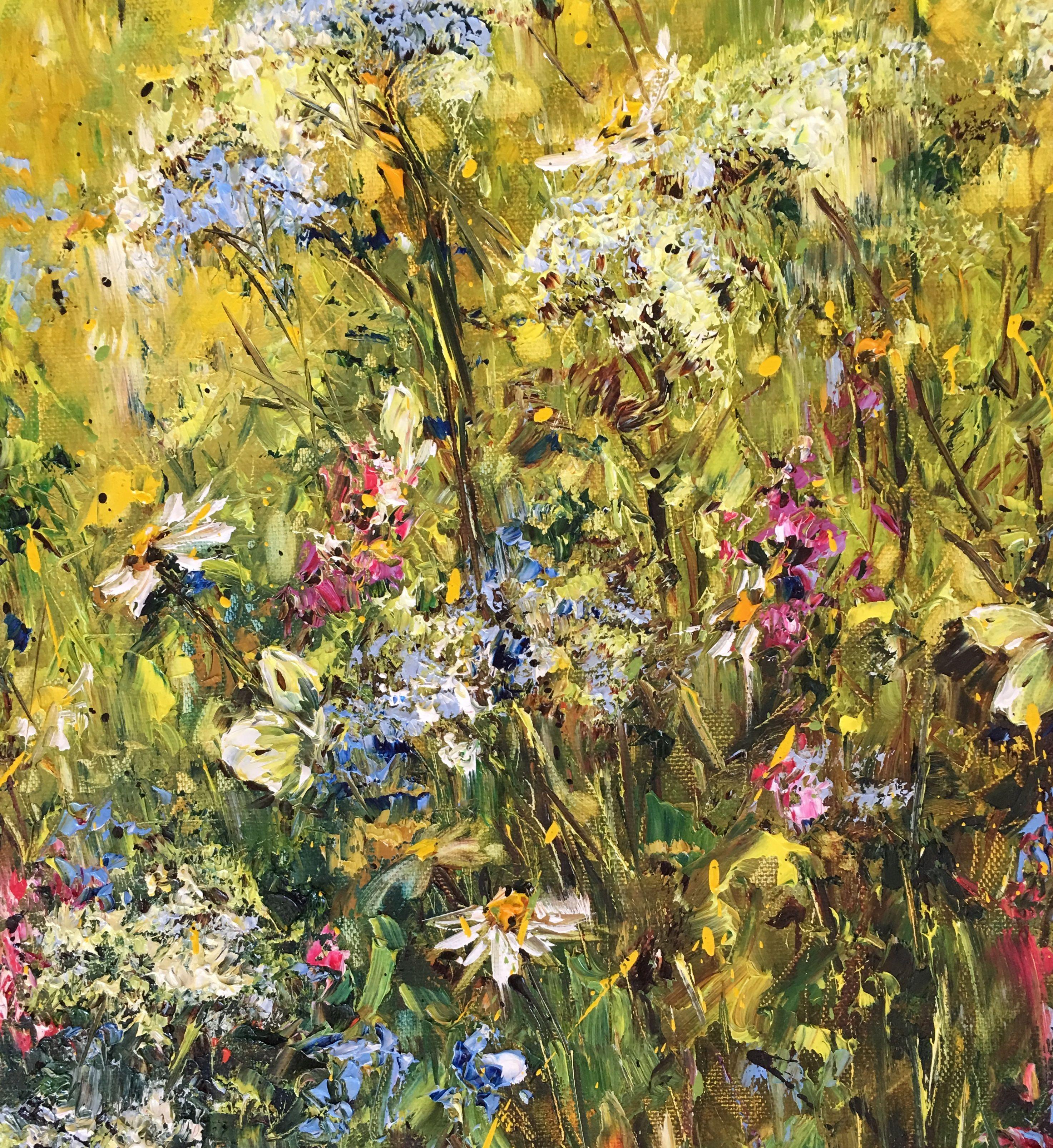 Summer Grass, Mixed Media on Canvas 1
