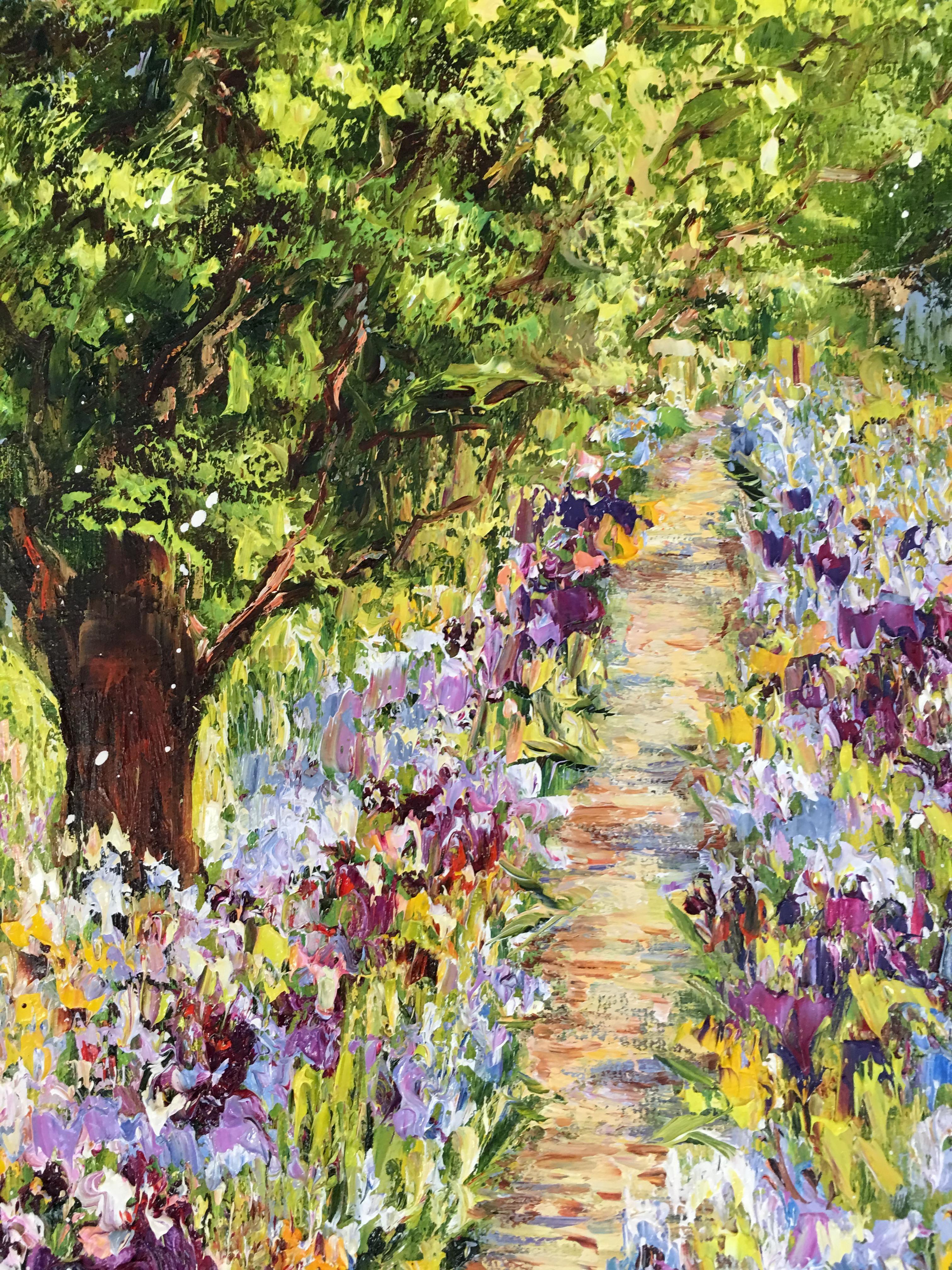 A Path in the Garden, Painting, Oil on Canvas 2