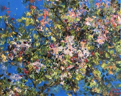 Blooming Apple Tree, Painting, Oil on Canvas