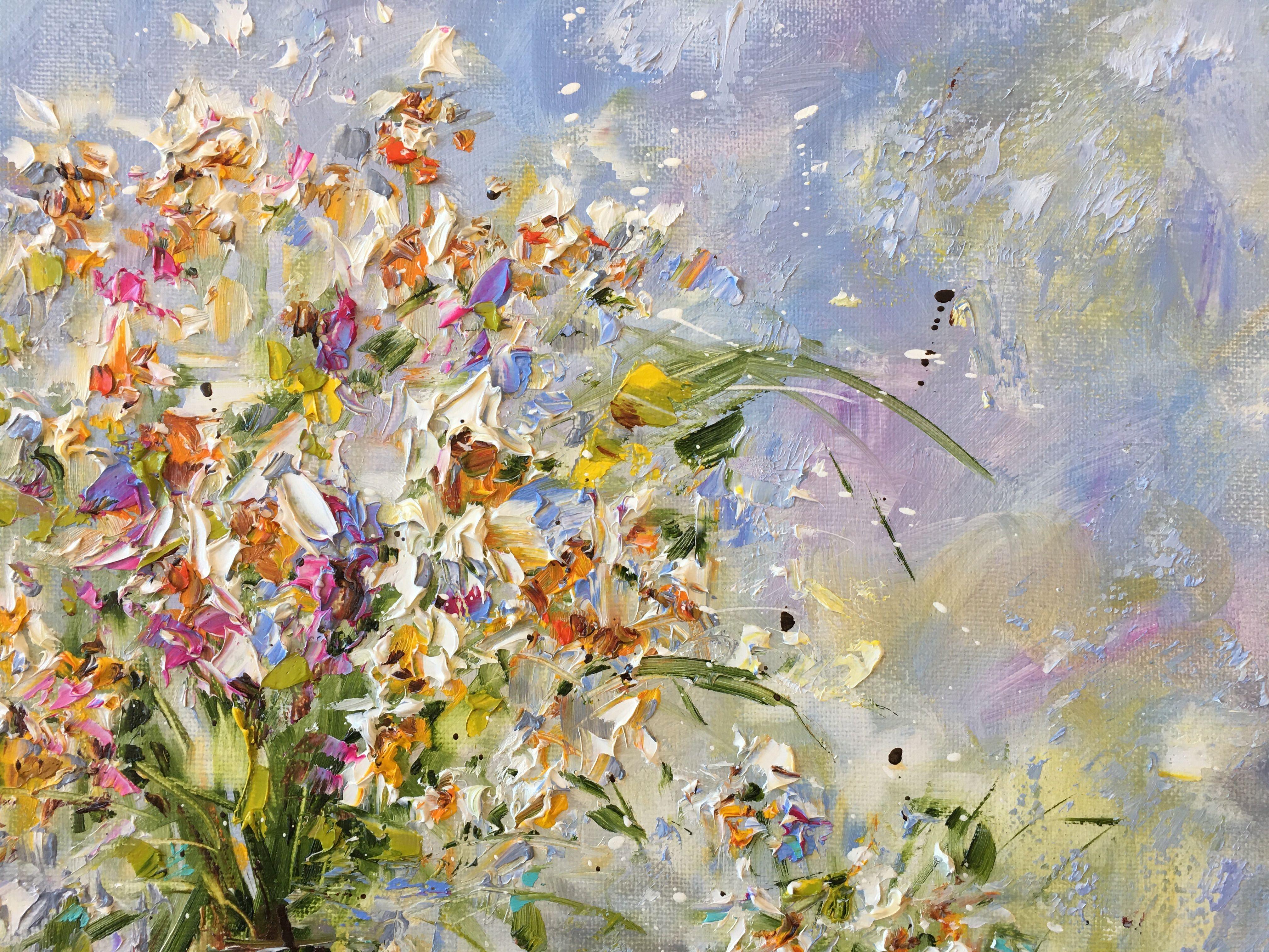 Fleurs des champs, Painting, Oil on Canvas 2