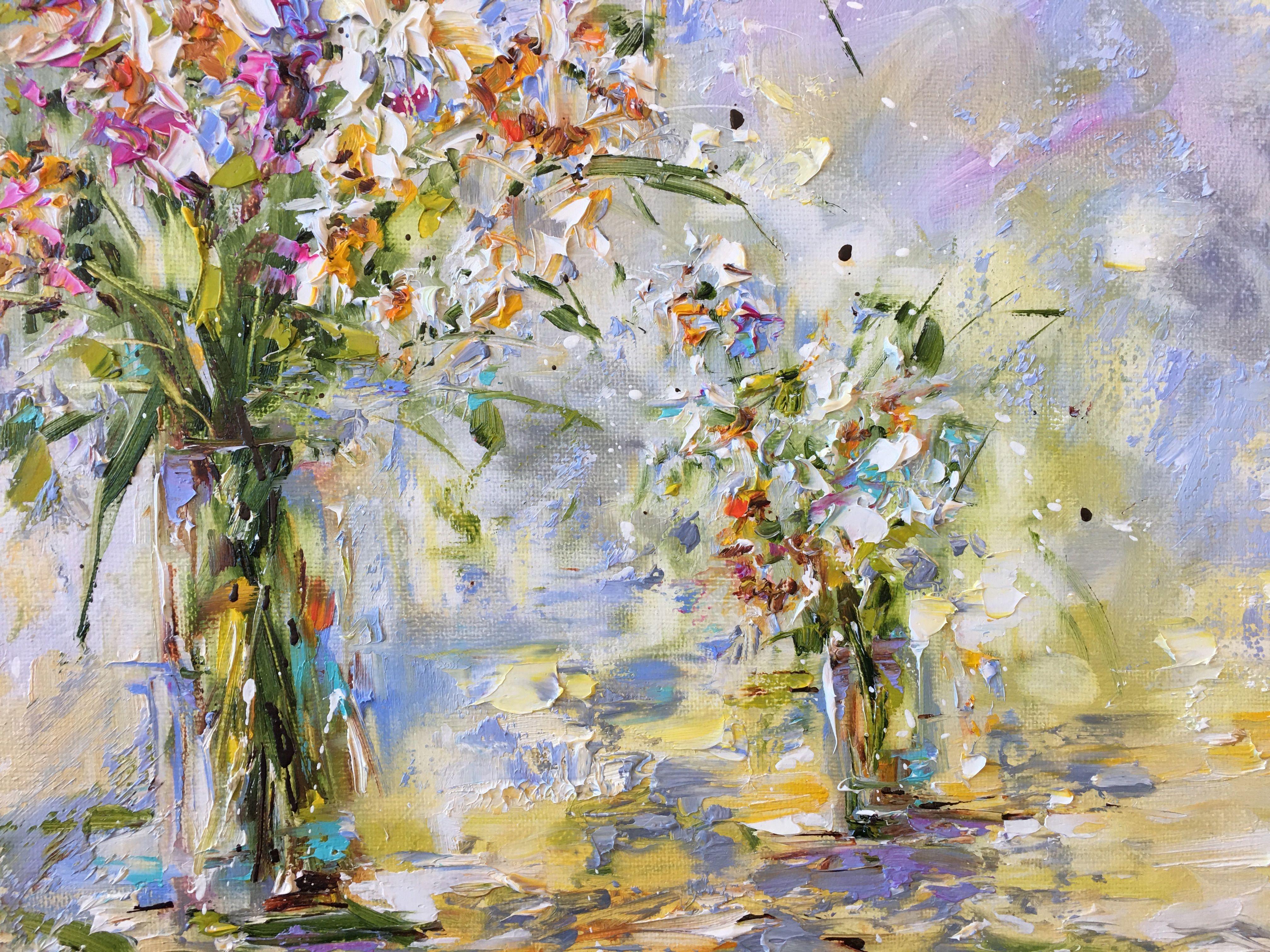 Fleurs des champs, Painting, Oil on Canvas 3