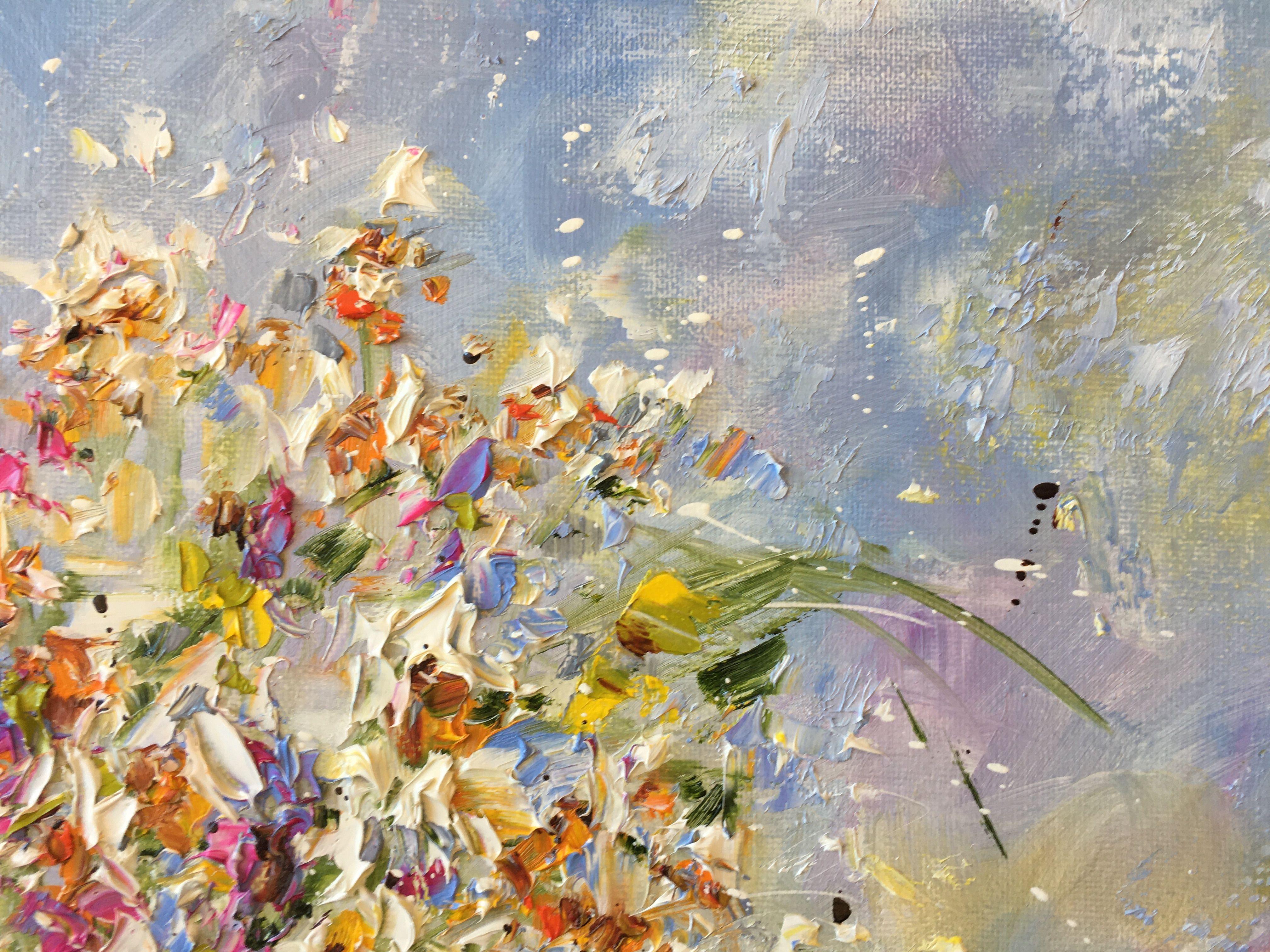 Fleurs des champs, Painting, Oil on Canvas 4