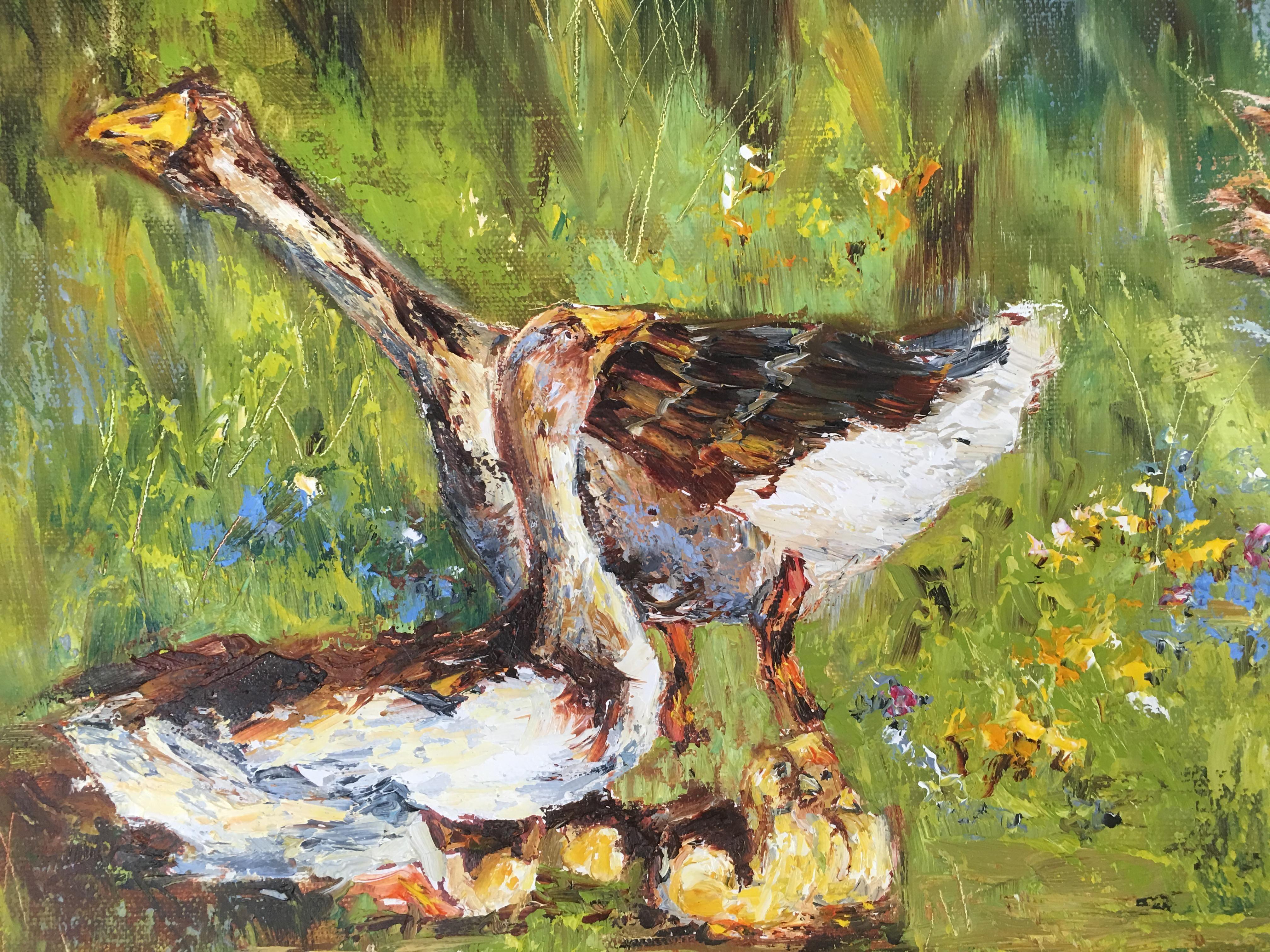 Geese, Painting, Oil on Canvas 2