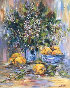Lemons. Still Life, Painting, Oil on Canvas
