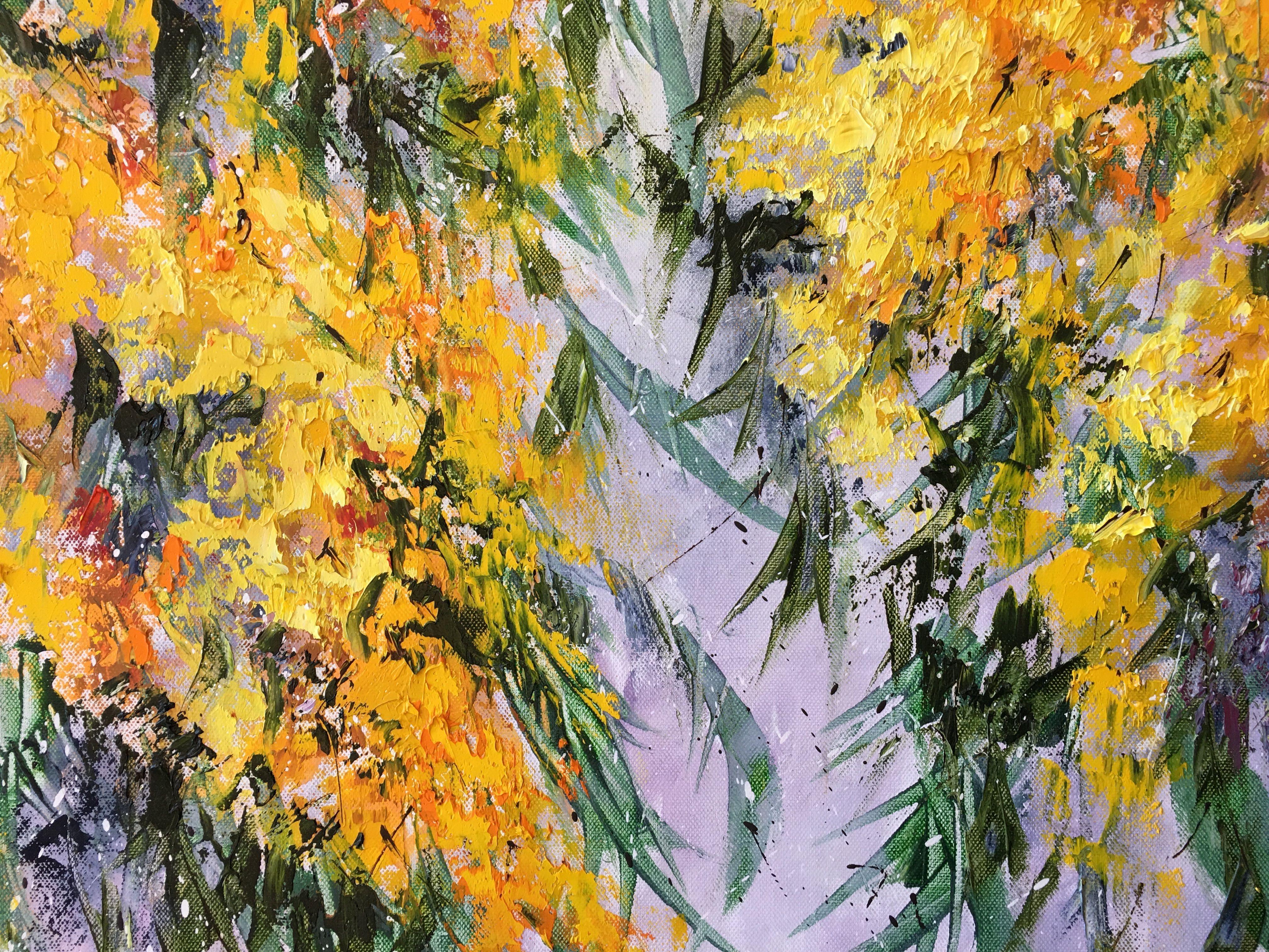 Mimosa, Painting, Oil on Canvas 3