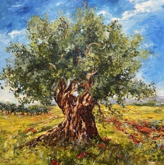 Olive Tree, Painting, Oil on Canvas