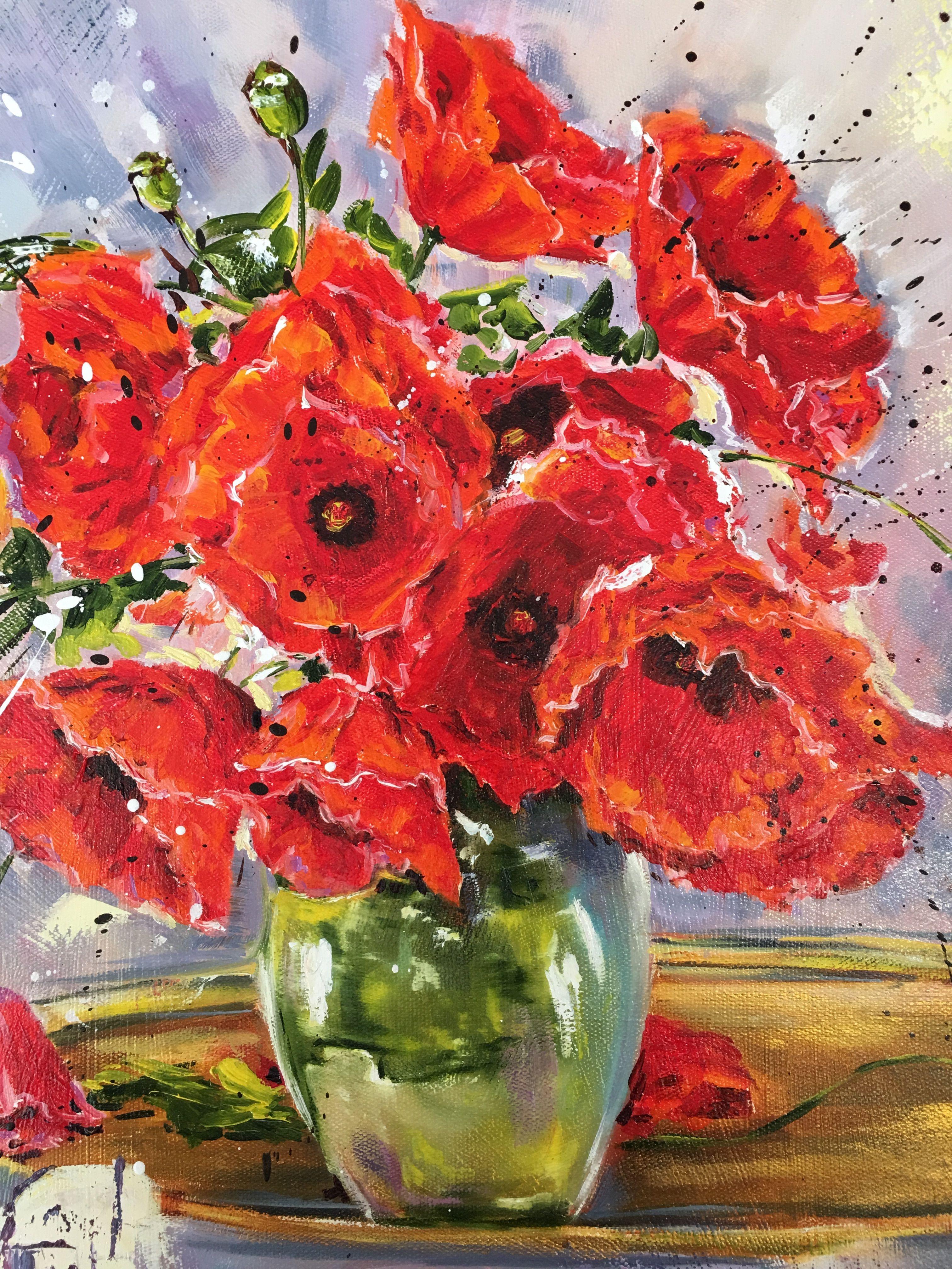 Poppies, Painting, Oil on Canvas 4