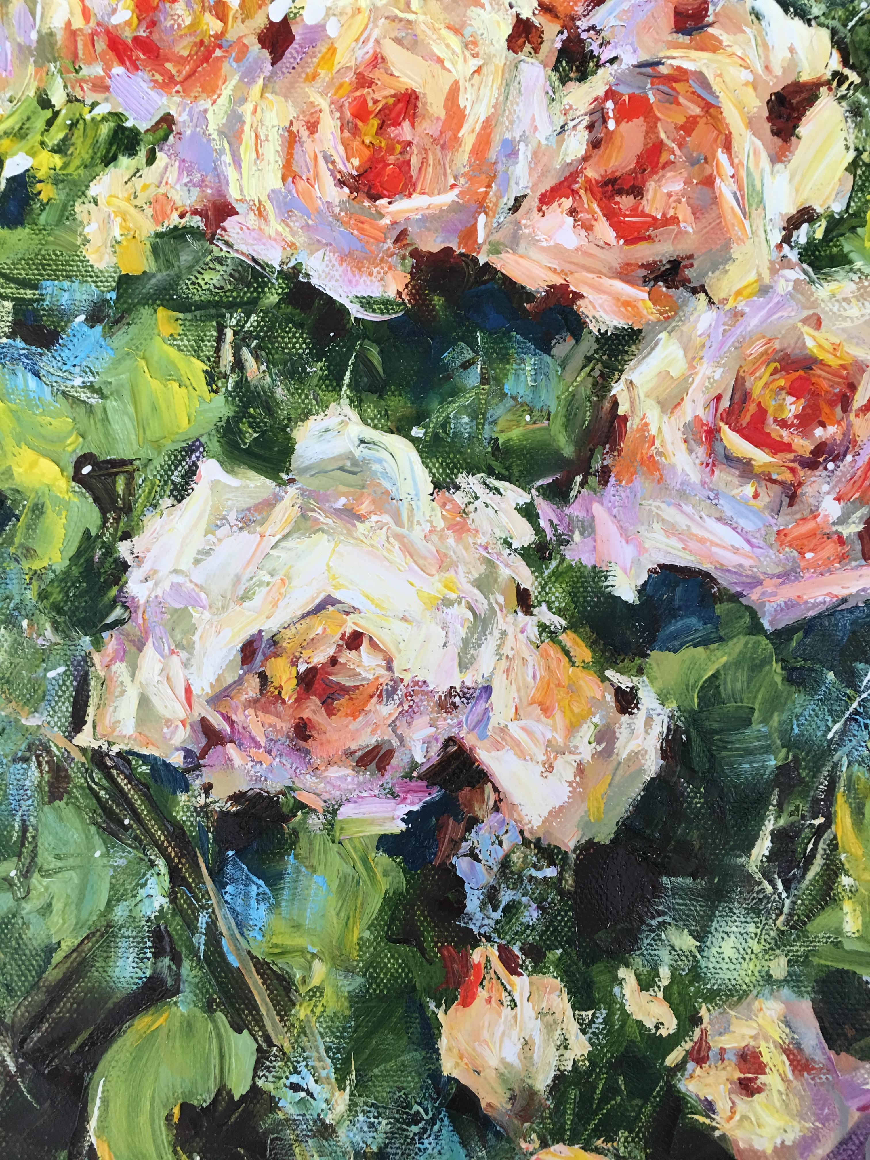 Roses, Painting, Oil on Canvas 3